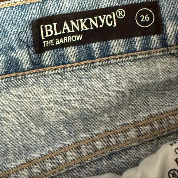 Blank NYC The Barrow Distressed Vintage High-Rise Jean Shorts - Picture 3 of 9